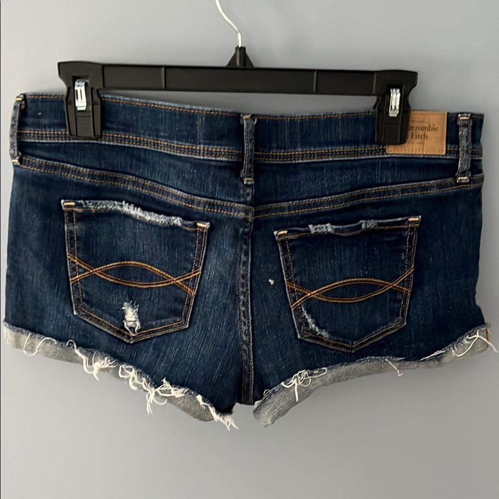 ABERCROMBIE AND FITCH Blue Denim Shorts - Picture 3 of 5